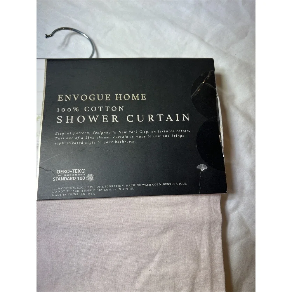 NEW Envogue Home Shower Curtain 72